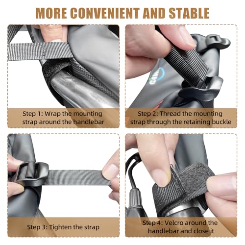 Gawaf Motorcycle Bag, Universal Motorcycle Handlebar Bag, Waterproof Motorcycle Tool Bag, Bicycle Front Storage Bag For Surron Light Bee X, S X160, X260, Talaria Sting Segway Electric Dirt Bike thumb #1