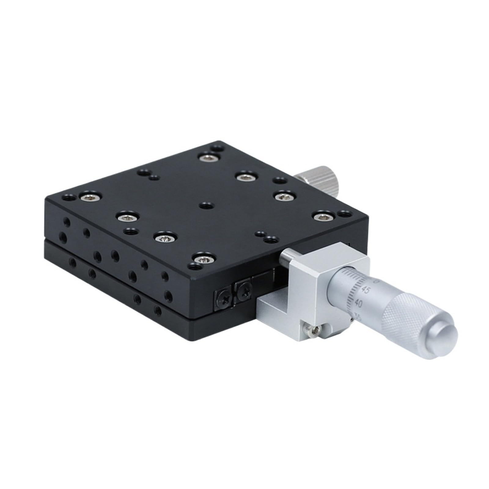 IGNVXMGKP X Axis 60x60mm Trimming Platform Manual Linear Stages Bearing Tuning Sliding Table LGX60-C LX60-L/C/R Cross Rail Aluminum Alloy(LX60-R)