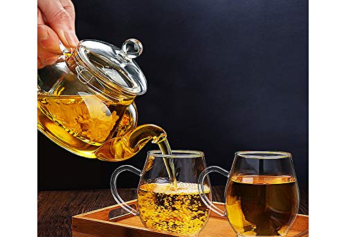 Taza de vidrio para té y café de 16 oz miniatura 2