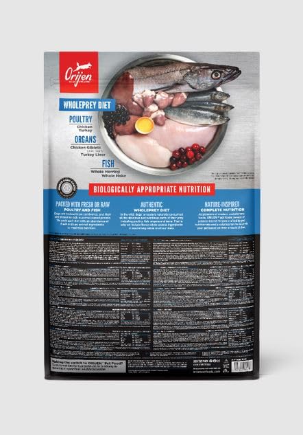 Orijen Dog Original | Doppelpack | 2 x 340 g | Alleinfuttermittel für ausgewachsene Hunde | 85% hochwertige tierische Zutaten | Überzug aus gefriergetrockneten rohen Zutaten