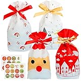 APLICACIONES AMPLIAS: nolo se aplica en Navidad para rellenar los regalos, también es adecuada para las fiestas infantiles, cumpleaños, bautizo de bebé, boda como un regalo para los invitados o bolsa de almacenamiento de comida para picnic