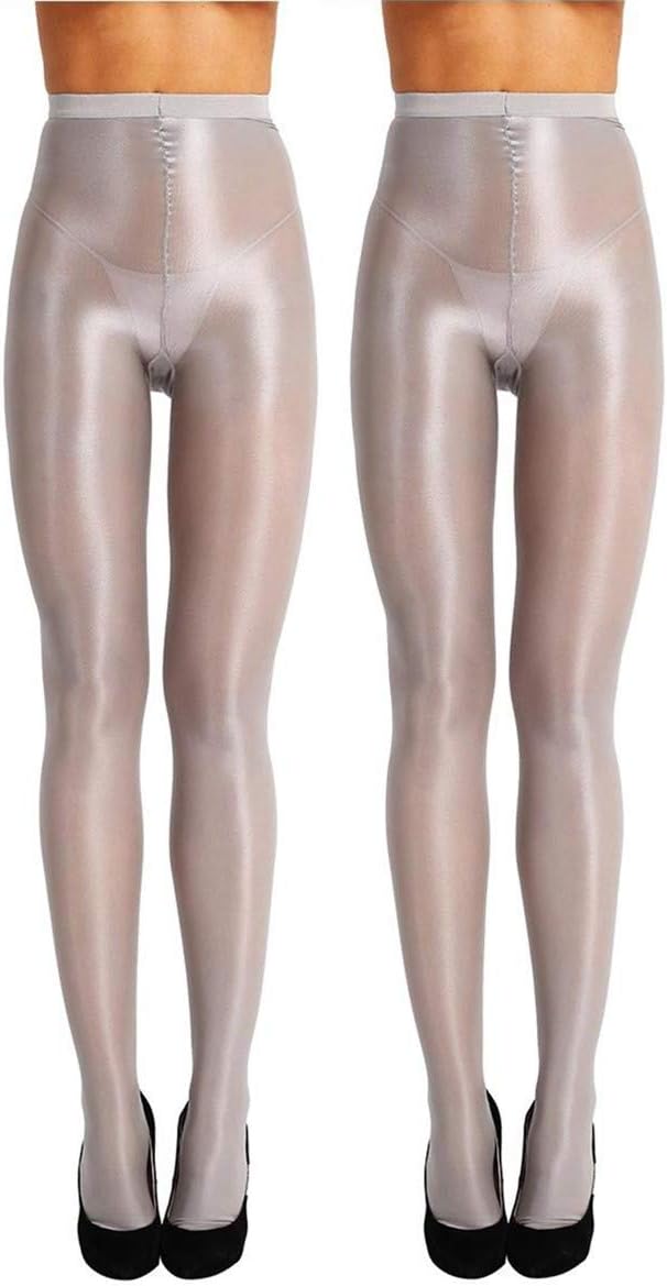 2 Pairs Shaping Ballet Oil Socks Shiny Silk Stockings Pantyhose Dance Tights