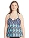 Kenneth Cole Women's Plus-Size Coastal Escapade U-Neck Tankini