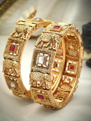 Image of Shining Diva Fashion Bangles for Women Girls Set of 2 Traditional Stylish Design