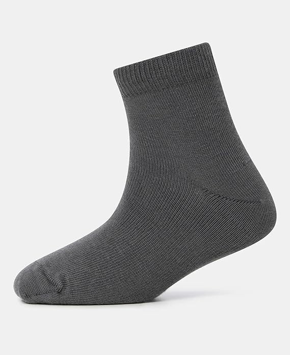 Unisex Solid Colored Ankle Length Socks Made with 100% Combed Cotton & Spandex Socks For Men & Women3