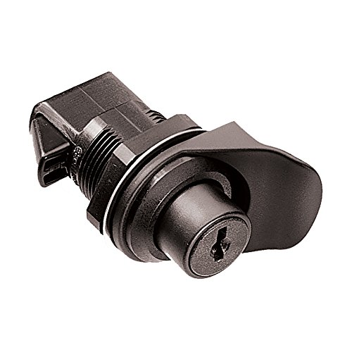 SupplyMount 93-303 - Aftermarket Replacement Keylocking Flush Knob Latch - Black Plastic Compatible with Southco