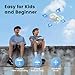 Ameta Drones for Kids Adults, RC Drone with 1080P HD FPV Camera, Cool Toys Gift for Boys Girls Teenage, STEM Toys with LED Light, Propeller Full Protect, 2 Batteries Long Flight Time and Remote Control, Easy to Fly