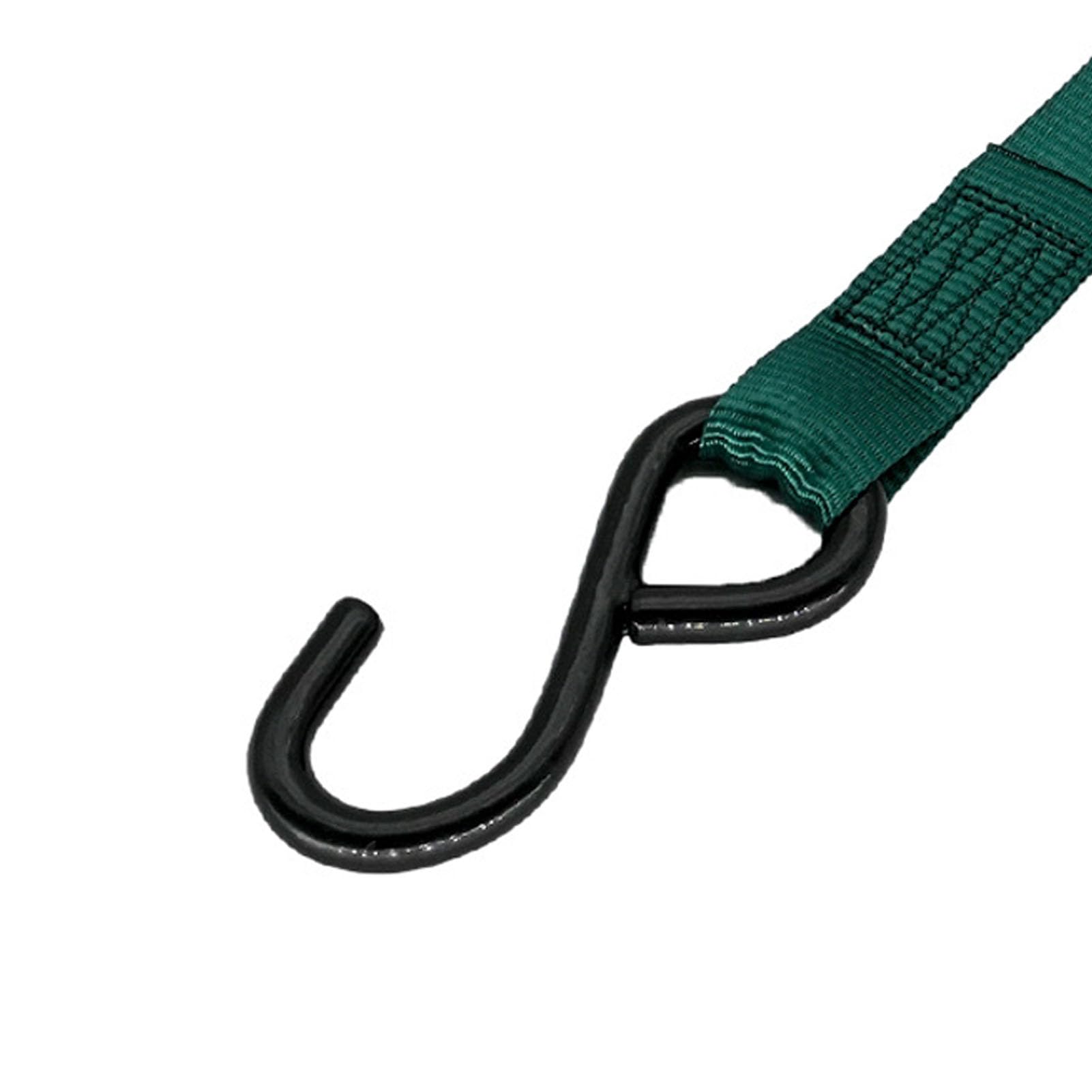 banapoy Spanngurte mit Ratsche, 2 Stück, Einziehbare Ratschengurte mit 2,5 cm Schlaufengurt für LKW, Motorrad, Anhänger, Ski, Boot, Kajak, 3,5 M, 1800 Lb Bruchfestigkeit