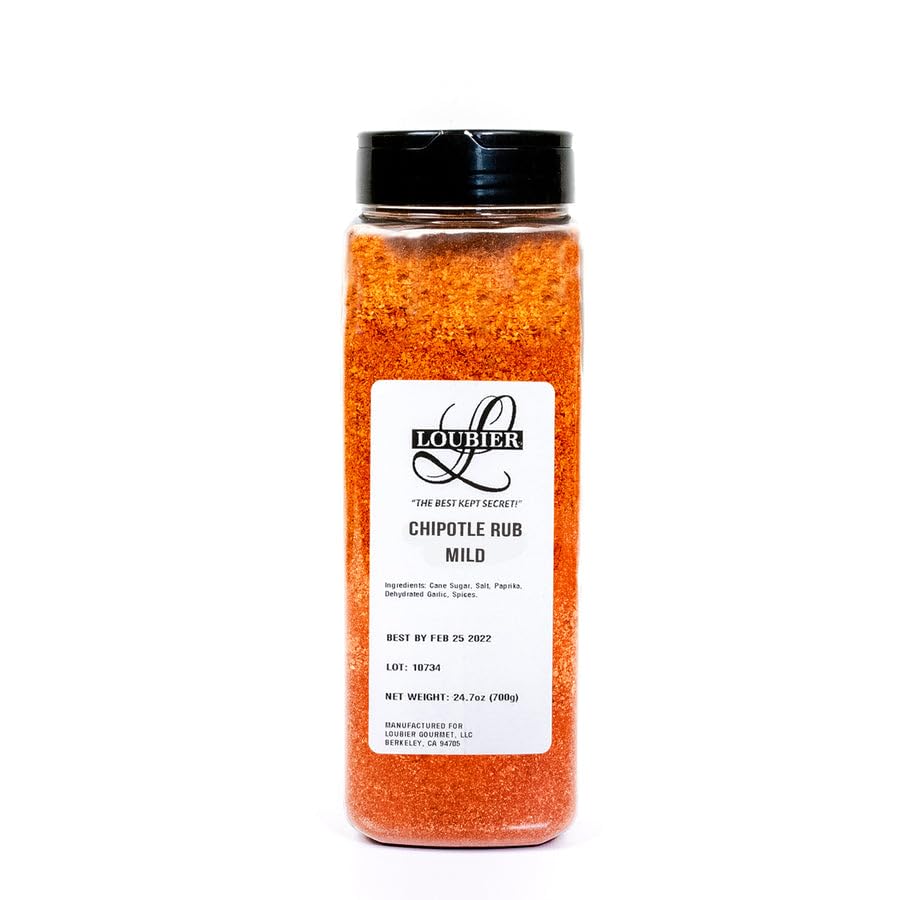 Loubier's Award-Winning Chipotle Seasoning - Mild & Flavorful, No Artificial Flavors, Non-GMO, Gluten-Free - 24.7 OZ