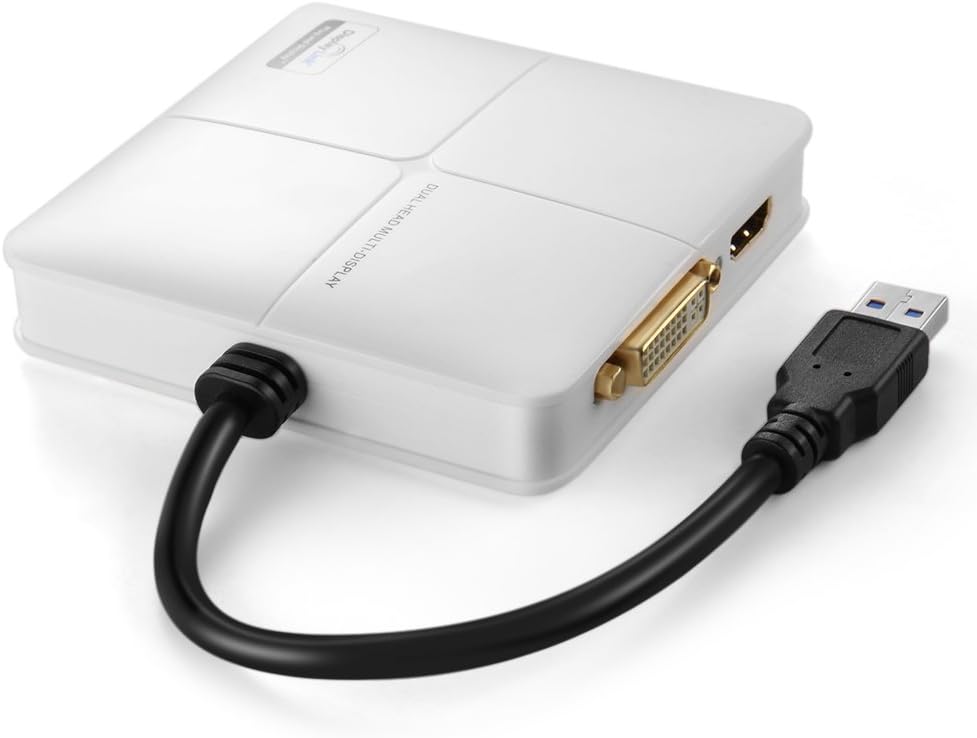 Wееklу Tор Sаlе TNP USB 3.0 to HDMI & DVI/VGA + RJ45 Gigabit Ethernet Network Adapter Converter - External Video Graphics Card for Dual Multi Display Monitor Setup Multiple Extended Desktop Screen Connector