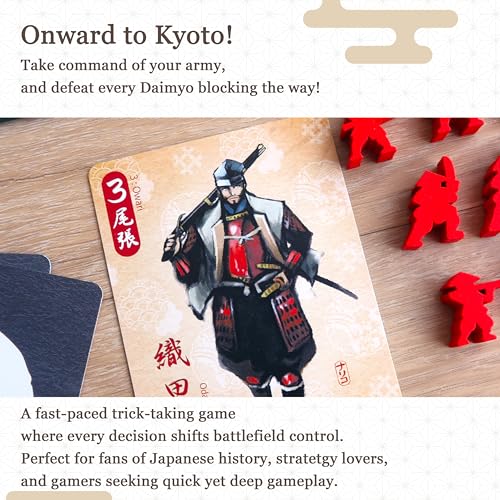 Image of Moaideas Joraku Deluxe Samurai Board Game Trick Taking Area Control