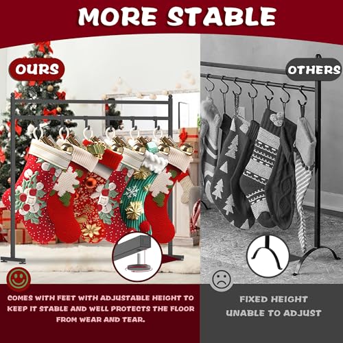 Freestanding-Christmas-Stocking-Holder-Stand-with-8-Hook-Heavy-Duty-Metal-Christmas-Stocking-Stand-for-Floor-Holiday-Decor-Hanger-Display-for-Home-Display-Window-Living-Room Freestanding Christmas Stocking Holder Stand with 8 Hook Heavy Duty Metal Christmas Stocking Stand for Floor Holiday Decor Hanger Display for Home Display Window Living Room