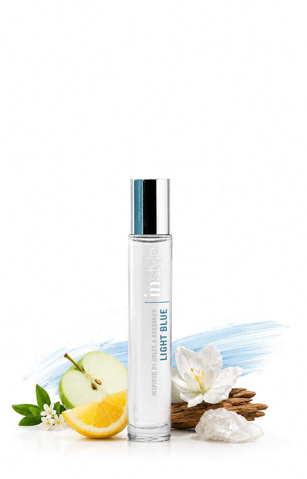 Instyle Fragrances, Inspired by D&G’s Ligh.t Blue, Rollerball Light Blue 0.34 Fl Oz (Pack of 1)
