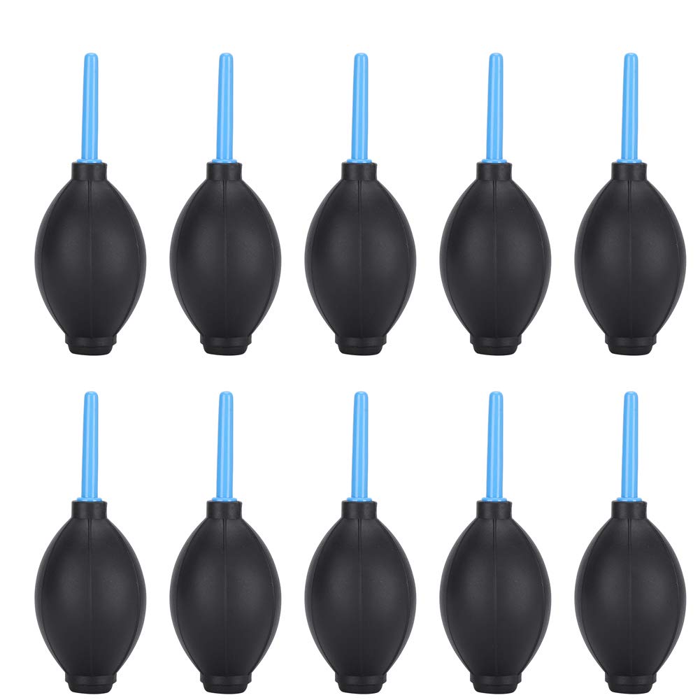 Fdit 10Pcs Pump Dust Cleaner Rubber Blowing Ball Air Blower for Lens Computer Camera