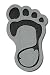 ToeJamR Snowboard Stomp Pad - Bigfoot Gray (right)
