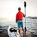 Overmont Kayak Paddle 230cm/90.5in Heavy Duty Aluminum Alloy Lightweight Boating Oar for Inflatable Kayaks with Paddle Leash