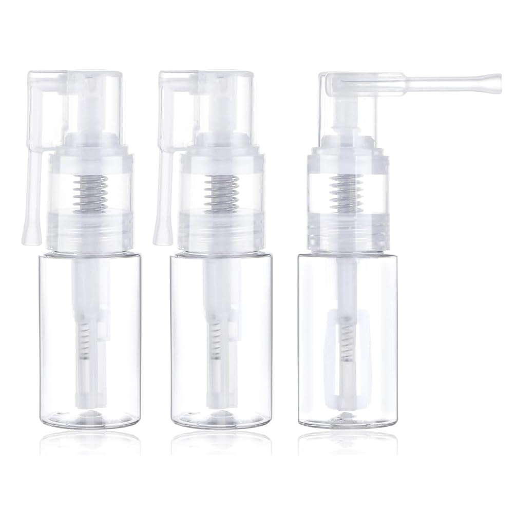 CTRLZS 3Pcs Glitter Duster Sprayer, 35ml Transparent Glitter Duster Sprayer Bottle, Dry Powder -Bottle Empty