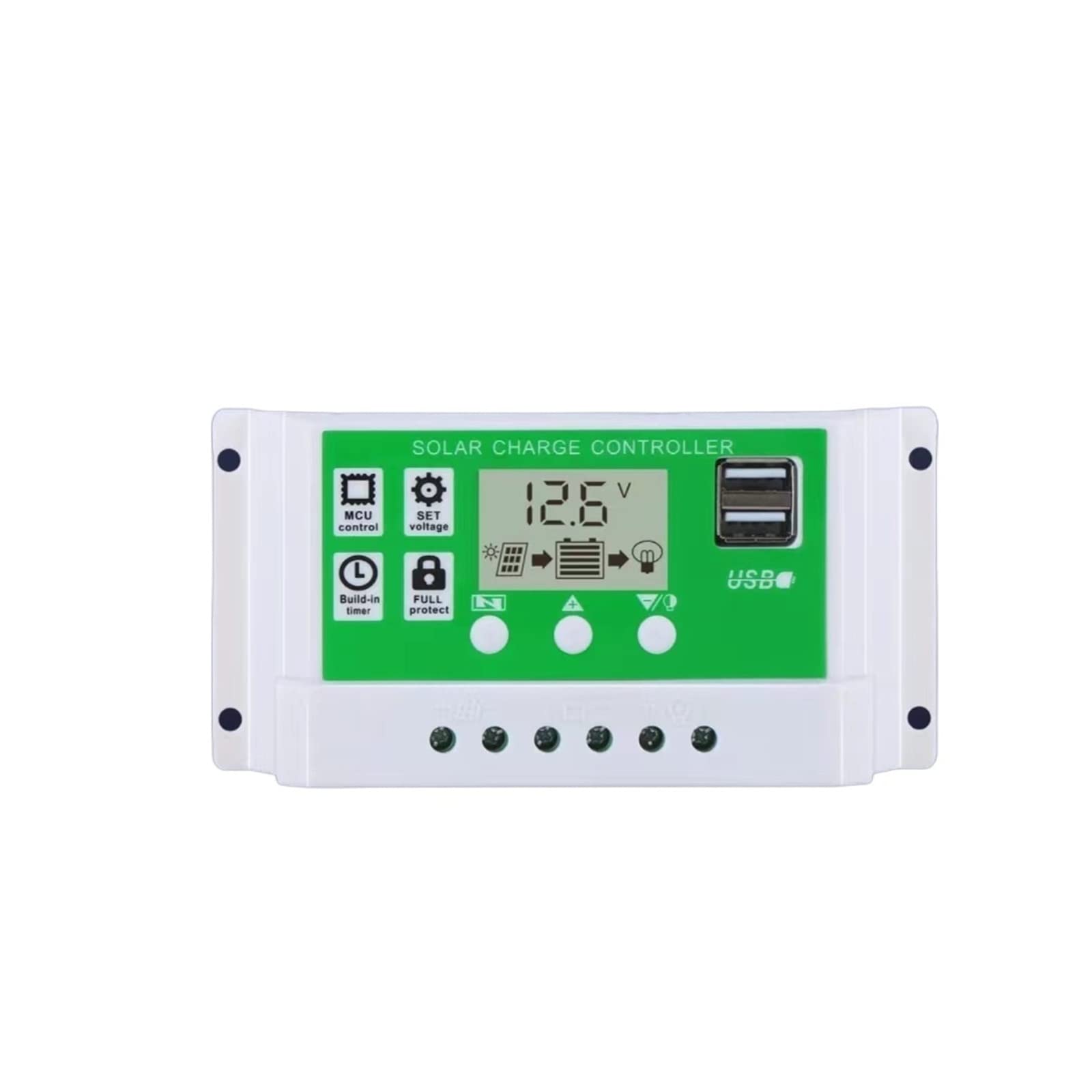 Solar Controller, Solar Controller 12V24V Automatic Charging and Discharging Universal Photovoltaic Power Generation(12V/24V-30A)