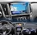 2PCS LFOTPP Infiniti Q50 Q60 2014-2019 8-Inch Touch Car Navigation Clear and Bottom Touch Screen Protector Combined Package, Tempered Glass Screen Protector Anti Scratch High Clarity
