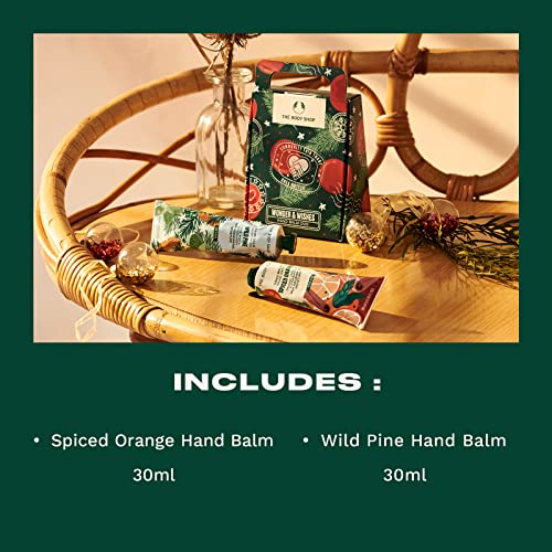 The Body Shop Wonder & Wishes Duo Gift Set, Orange & Pine Festive Holiday Hand Balms, Vegan, 2 Items, Multicolor - Image 3