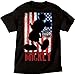 Disney Men's Mickey Mouse American Flag Graphic T Shirt (Medium)