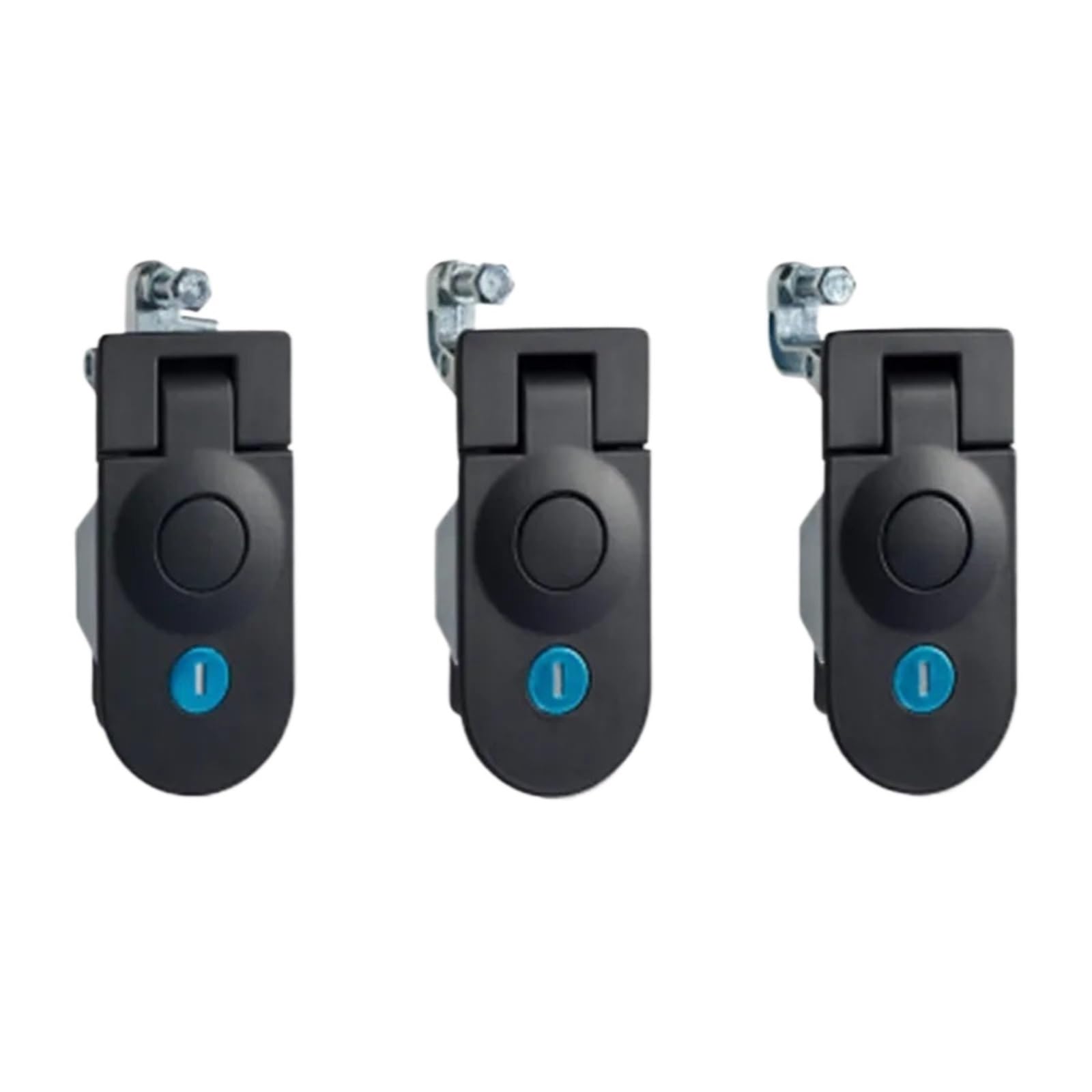 Vnvfjklo No Key Ms609 Metal Box Plane Lock Distribution Box Cabinet Door Lever Locks Compressed Door Locks 1Pcs(No Key)
