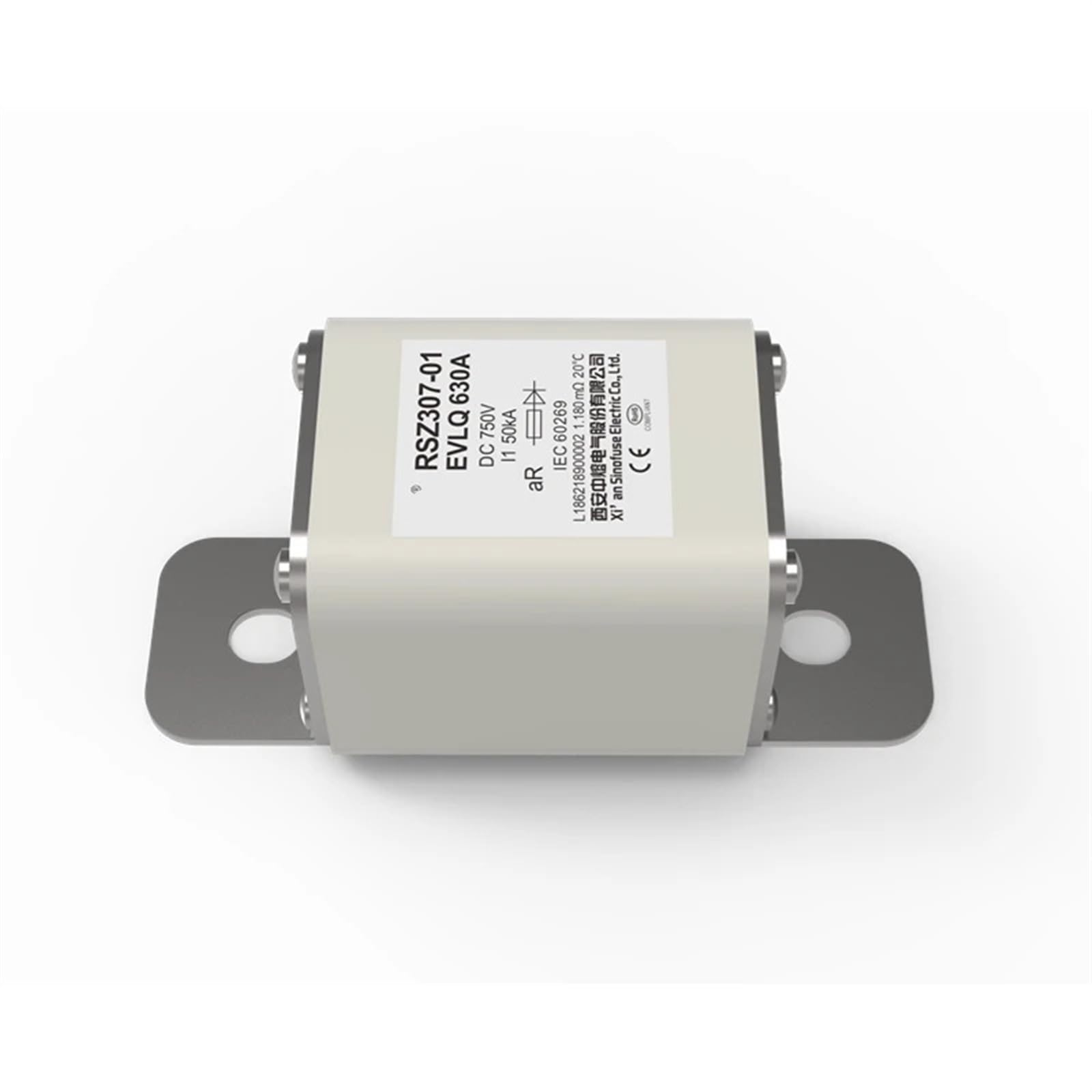 YMUGUEGH SINOFUSE RSZ307-01-EVLQ-400A 500A 630A 750V High Voltage DC Fuses For EV Charger ESS Solar Fuse