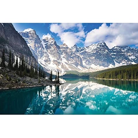 Enovoe Jigsaw Puzzles 1000 Piece Puzzle for Adults and Kids - Premium Moraine Lake Alberta - Large, 27" x 20" - Puzzle for Kids Christmas Puzzles 1000 Pieces Cover
