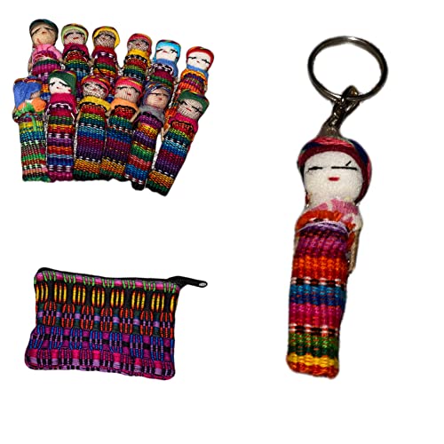 Set de 14 muñecas tradicionales Guatemala Worry Dolls miniatura 6