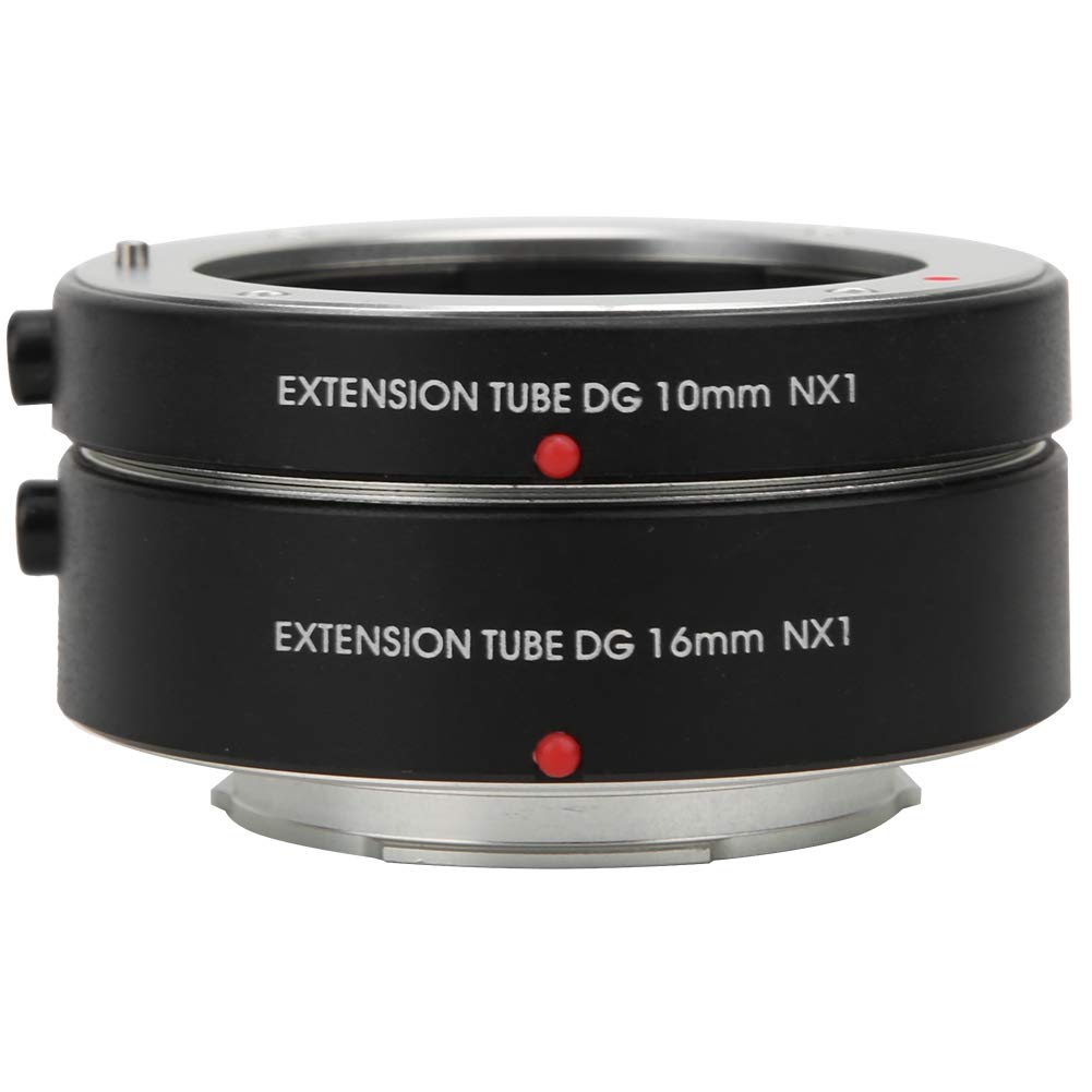 Anillo Adaptador de Tubo de extensión Macro con Enfoque automático NX1 de 10 mm + 16 mm para cámaras con Montura NX