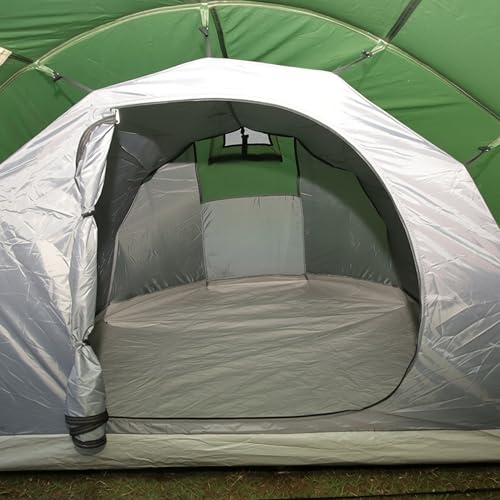 Image of 4 Person Camping Tent | Waterproof 1200mm | Ventilation Windows |Portable | ET1104 | Green