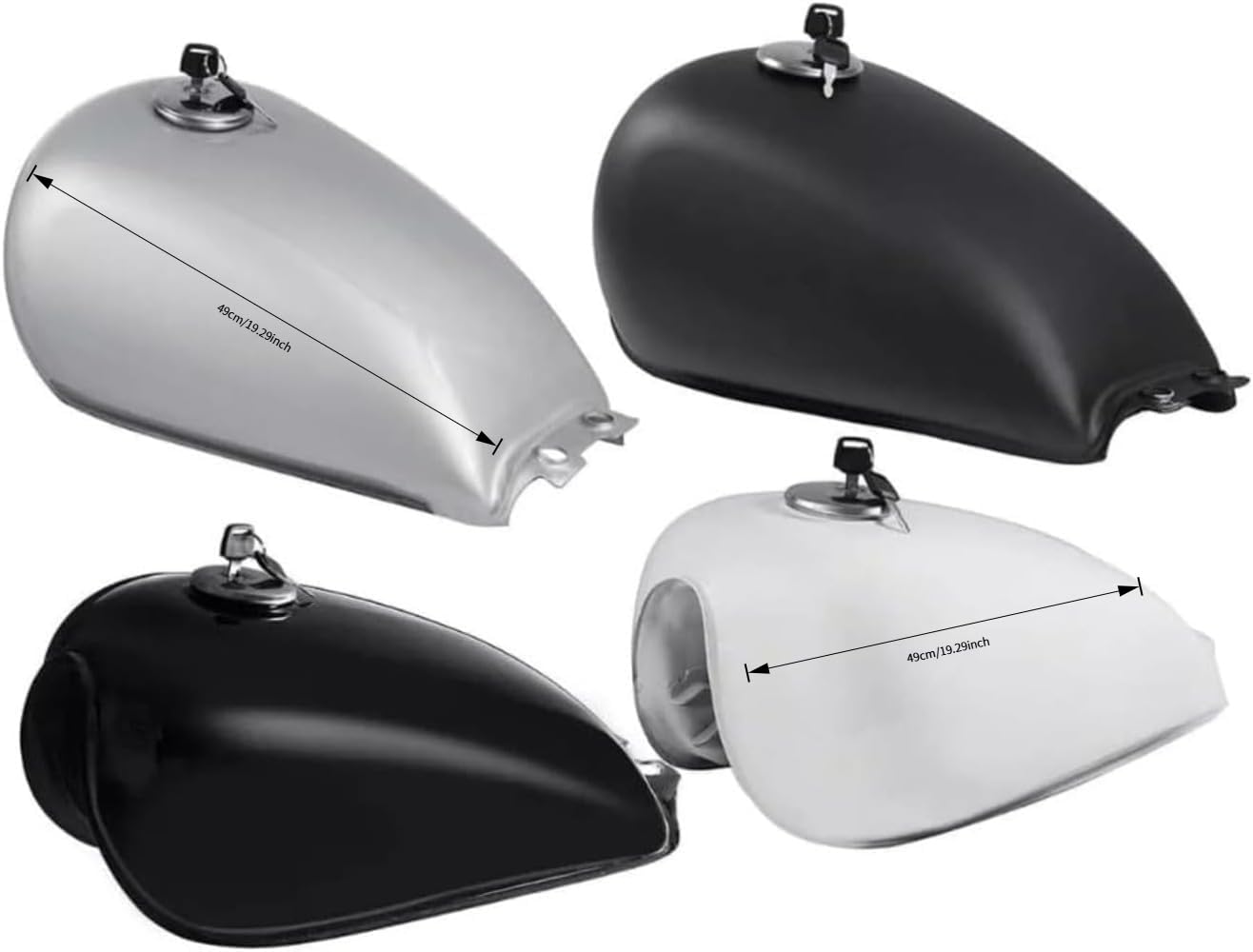 Amazon | Nozumaレトロスタイル スズキ GN125/250 専用 燃料タンク 9L