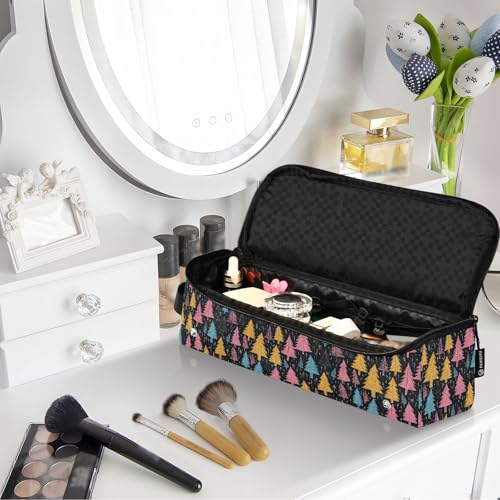 Bolsa de viaje para herramientas de cabello con diseño festivo marmoleado, resistente al calor, para planchas, rizadores y accesorios de cuidado capilar miniatura 7