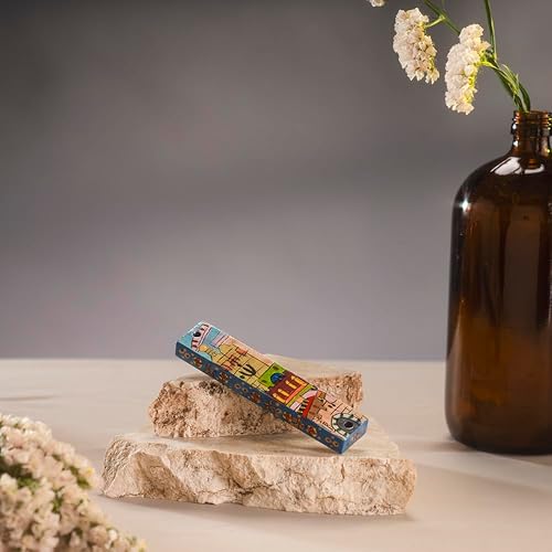 Miniatura 2 de Soporte grande de madera para mezuzá de Yair Emanuel  Jerusalem by Yair Emanuel