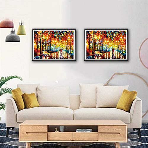 Puzzle 1000 Piece Jigsaw Puzzle Kids Adult – Walking in The Rain Night Jigsaw Puzzle Game Toys Gift - Thumbnail 4