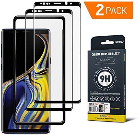 GPEL Screen Protector for Galaxy Note 9 Premium Japanese Asahi Tempered Glass with Easy Installation, Case-Friendly, HD Clarity, Real Tempered Glass, 9H Hardness [2-Pack]