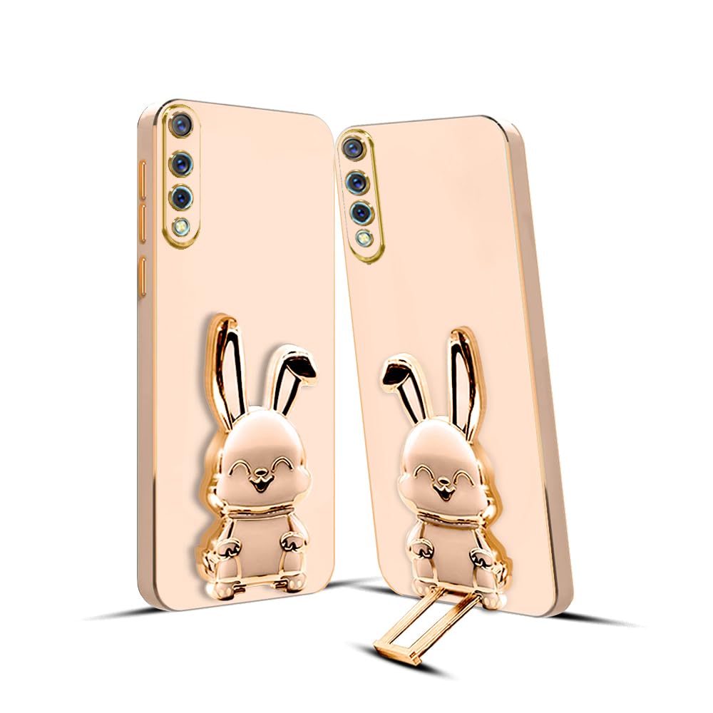 KARWAN®️ 3D Bunny with Folding Stand Back Cover Case Compatible for Vivo S1 | Slim electroplated case | Stand case | Soft TPU | Space Astro Theme | Camera Protection-Pink (B0CGNS7BT3) Amazon Price History, Amazon Price Tracker
