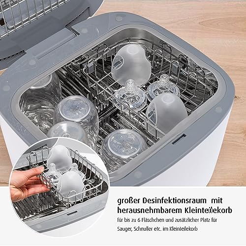 UV-C disinfettante con funzione di essiccazione, sterilizzatore per biberon e accessori per bambini - 4