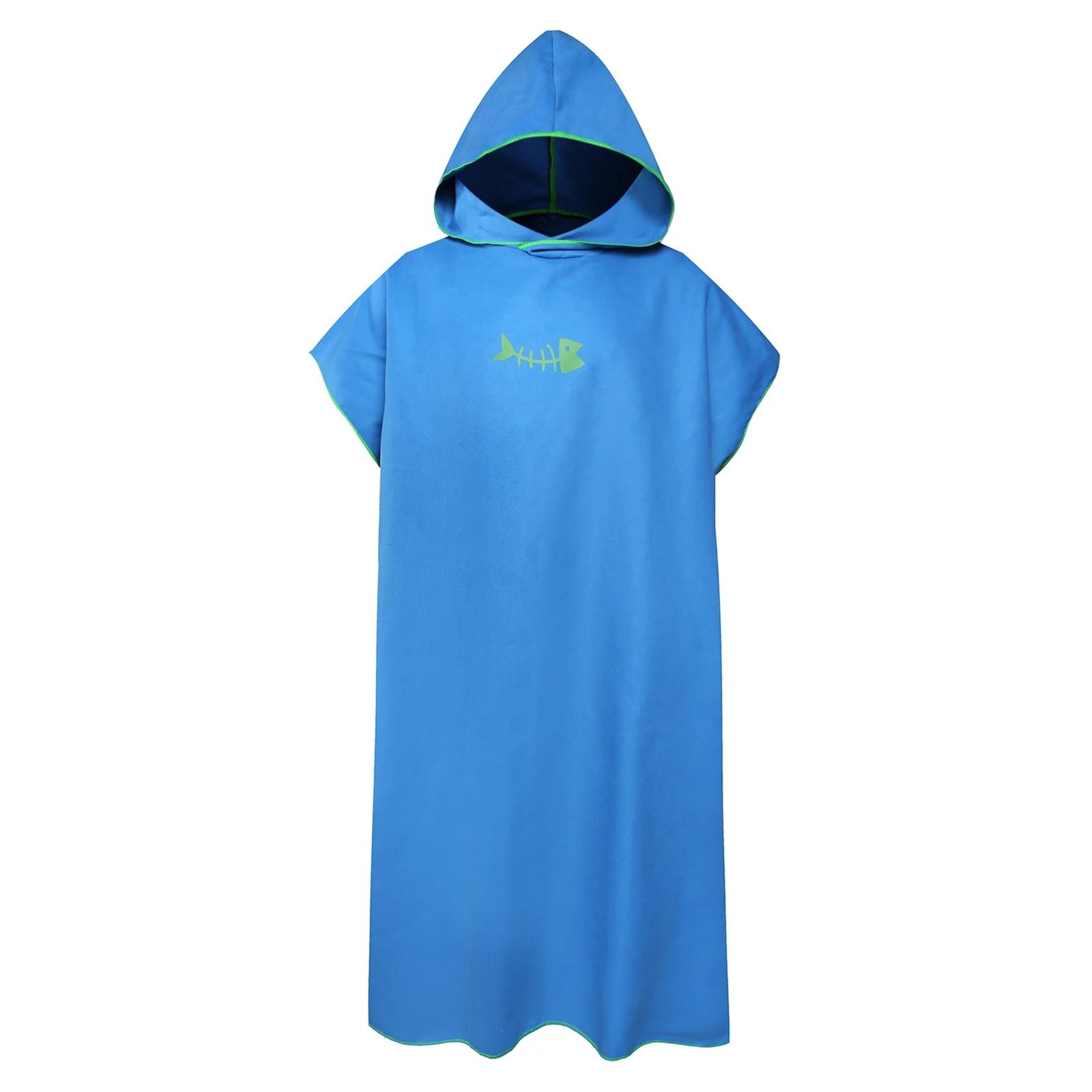 Poncho da surf, asciugamano for cambio con cappuccio, coperta spiaggia, telo bagno, muta, poncho for adulti Poncho da Spiaggia(Blue)