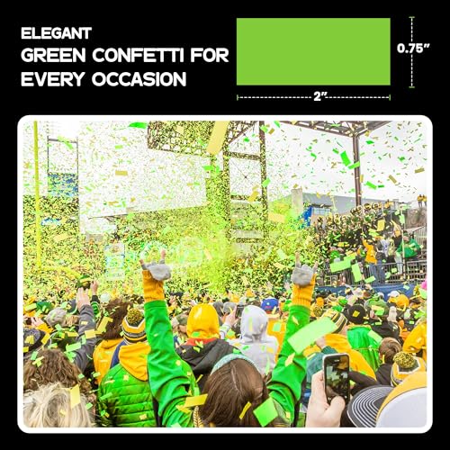 Image of Ultimate Confetti - Rectangular Light Green Tissue Paper Confetti - 20 lb