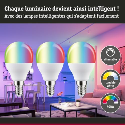 Kit Zigbee E14 LED RGBW Paulmann gradable pour ambiance sur mesure - 2