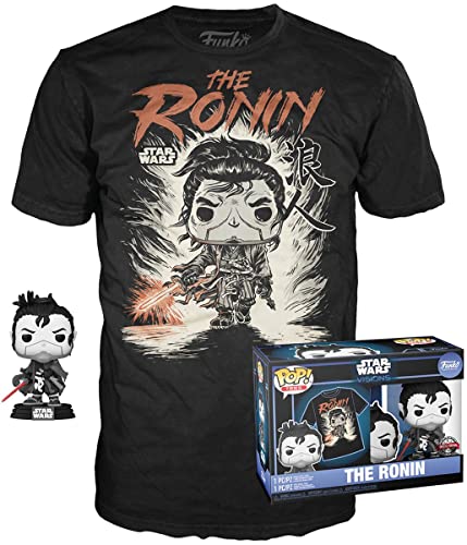 Funko Pop! & Tee: Star Wars - Kyoto - Large - (L) - T-Shirt - Vêtements avec Une Figurine en Vinyle à Collectionner - Idée de Cadeau - Jouets et Top à Manches Courtes pour Les Adultes Les Hommes