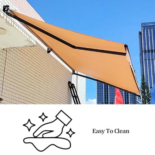 Auvent rétractable imperméable 2x1,5m pour une protection de porte durable