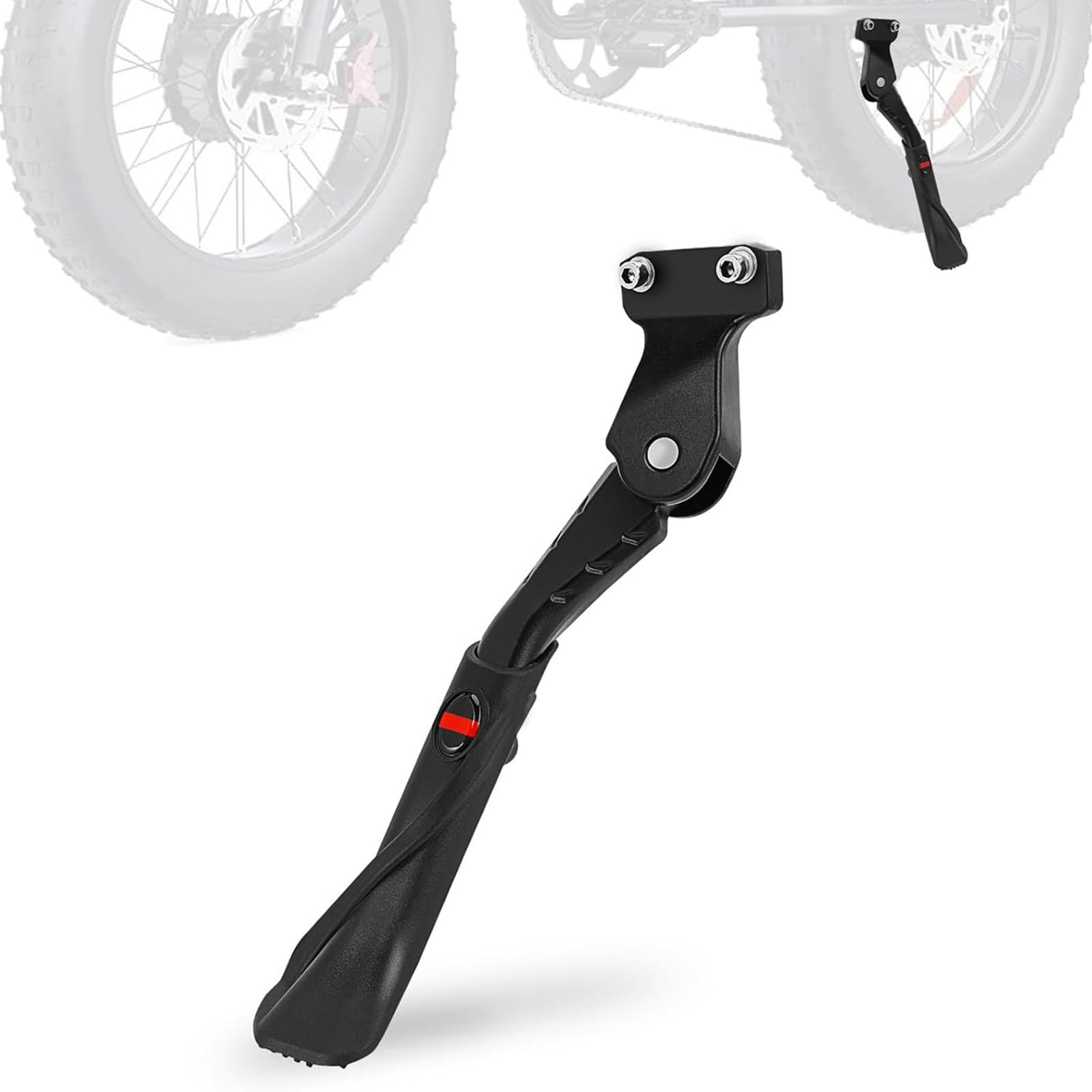 Béquille latérale réglable en alliage d'aluminium pour trottinettes électriques, base antidérapante assurant la stabilité sur toutes les surfaces