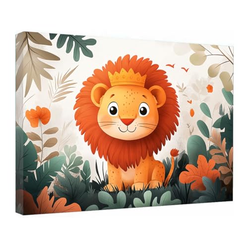 Salon et chambre photos de toilettes lion affiche plantes exotiques 40x60
