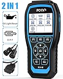 2 in 1 FCAR Heavy Duty Truck Scanner, Full Systems Diesel Trucks Diagnostic Tool with Forced Regen & Oil Light Reset for Hino Isuzu Fuso UD, OBD2 Scanner & HD Truck Freightliner Scanner