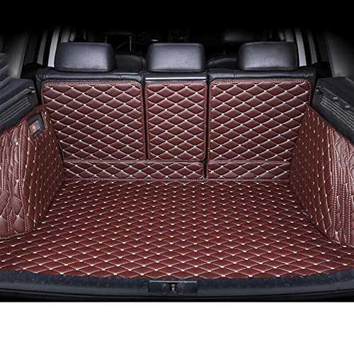 Tapis de coffre anti salissure Hyundai Santa Fe 2013 bac cargo liner marron foncé