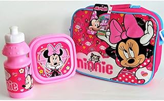 Just Character 3 Piece Lunch Bag with Sandwich Lunch Box and Water Bottle with Different Cartoon Characters (Baby Shark)