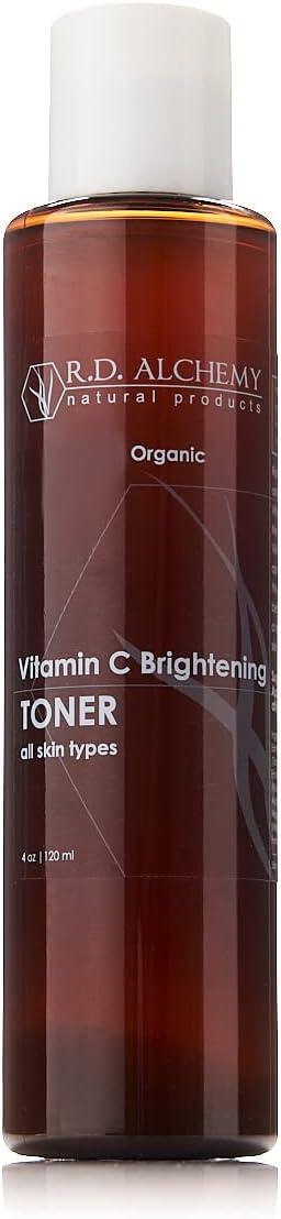RD Alchemy - Natural & Organic Vitamin C Facial Toner - Brighten, Tighten & Tone Large Pores and Spots with Vitamin C-Rich Herbal Extracts for a Radiant, Refreshed Complexion.