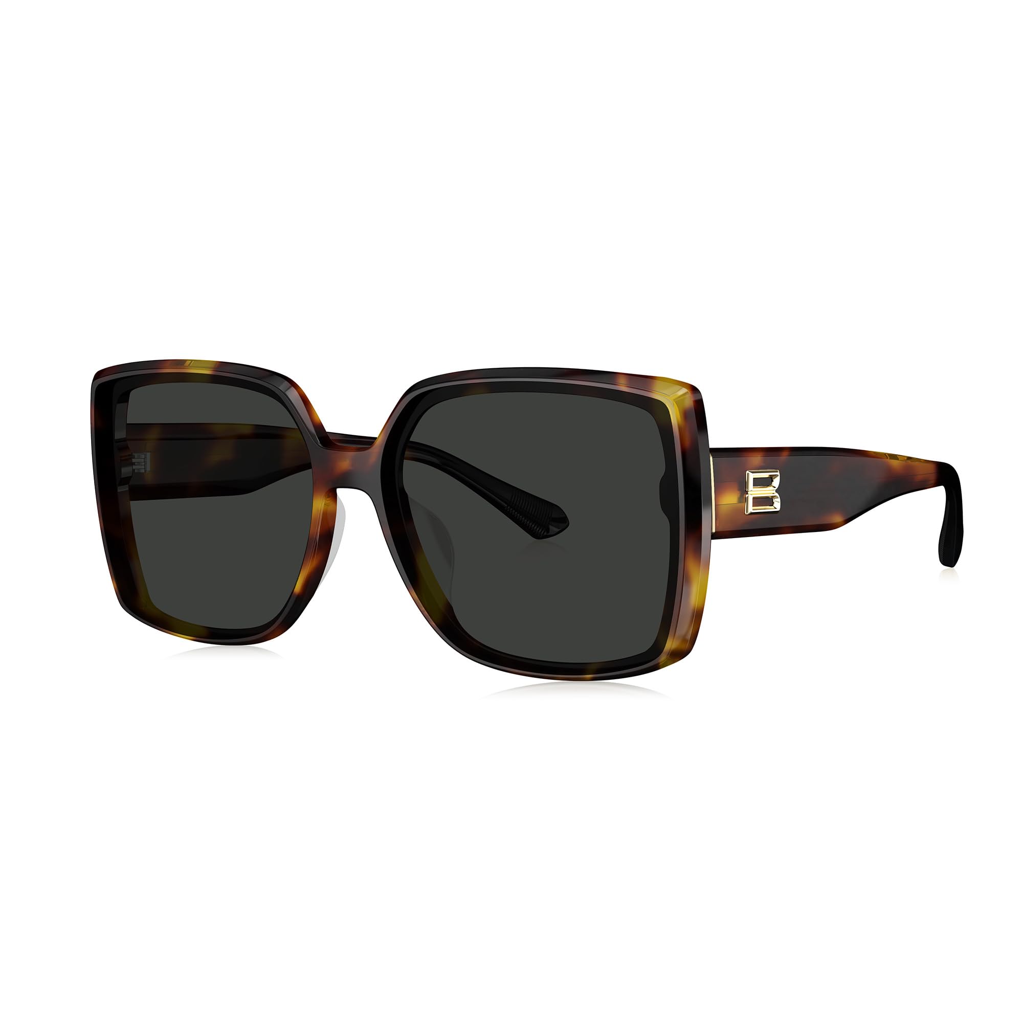 BOLON Women Elegant Oversized Nylon Lens Polarized UV400 Sunglasses BL3232 61mm Exclusive Eyewear Brand of EssilorLuxottica